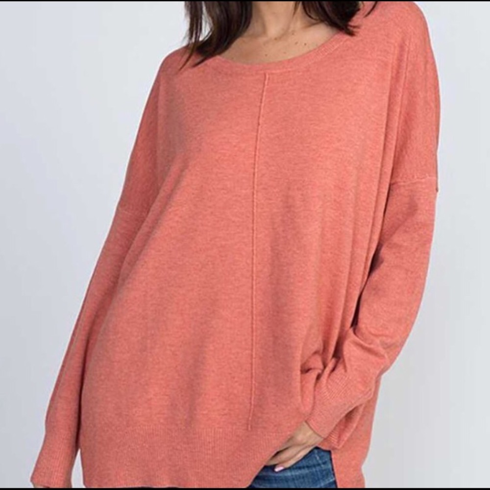 Brand New Coral Sweater - Perfect for Spring!!